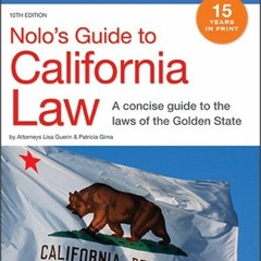 VIEW EBOOK EPUB KINDLE PDF Nolo's Guide to California Law by  Lisa Guerin J.D. &  Pat
