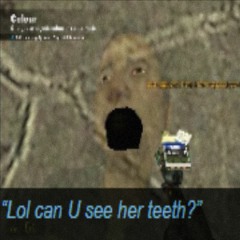 Lol can U see her teeth?