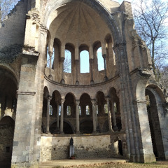Monks in downtown
