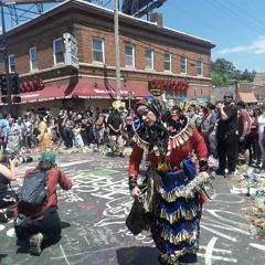 Jingle Dress Dancing for Healing at the George Floyd Memorial