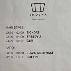 Sickdat @ Smolna: Speedy J, 10.05.2025