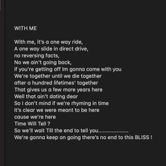 WITH ME " 1 "
