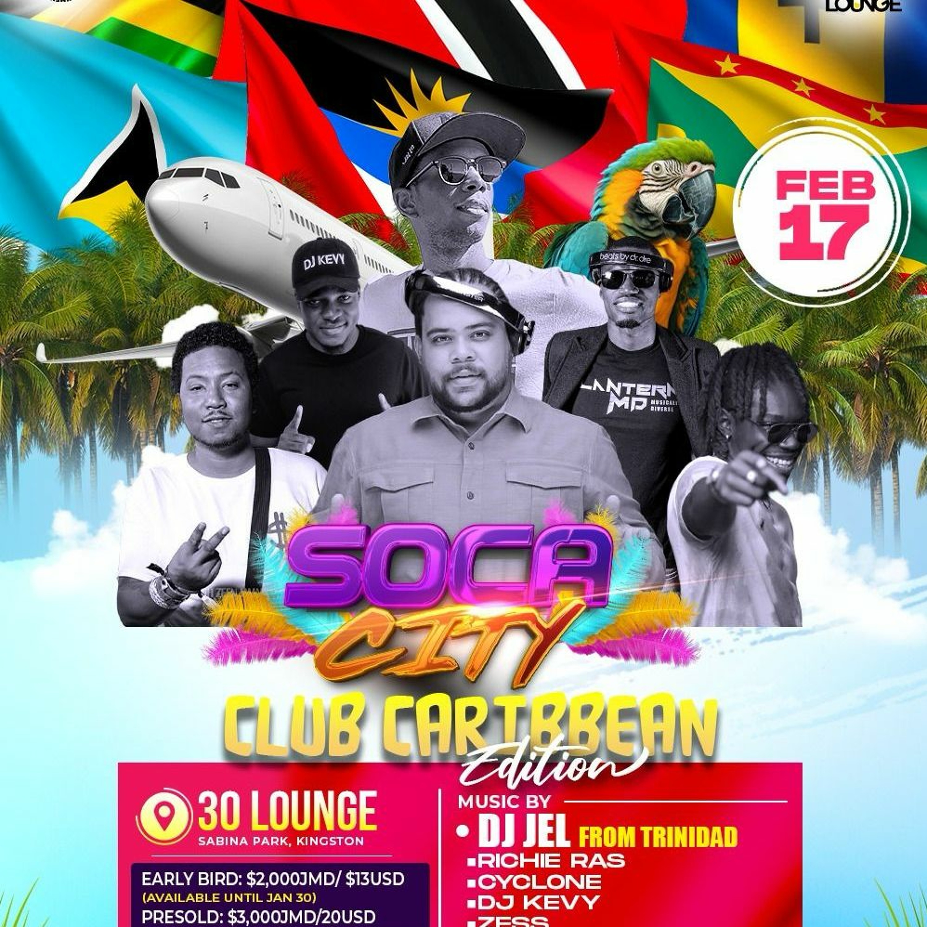 SOCA CITY CLUB CARIBBEAN (LIVE AUDIO)