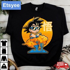 Cloud Anime Hero Goku On A Coin Operated Flying Nimbus Ride Shirt