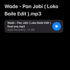 Wade - Pan Jabi (Loko Baile Edit)