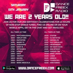 Dance Freex Radio - SØGAARD - DFR 2nd Birthday Celebration- 13/1/24