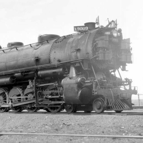 Stream Union Pacific 9009, 4-12-2 in the fall of 1954 by Snoapy ...