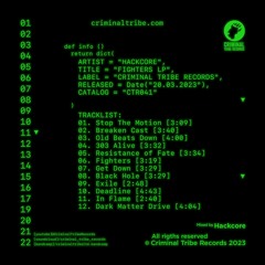 Hackcore - Fighters LP [CTR041 20.03.2023]