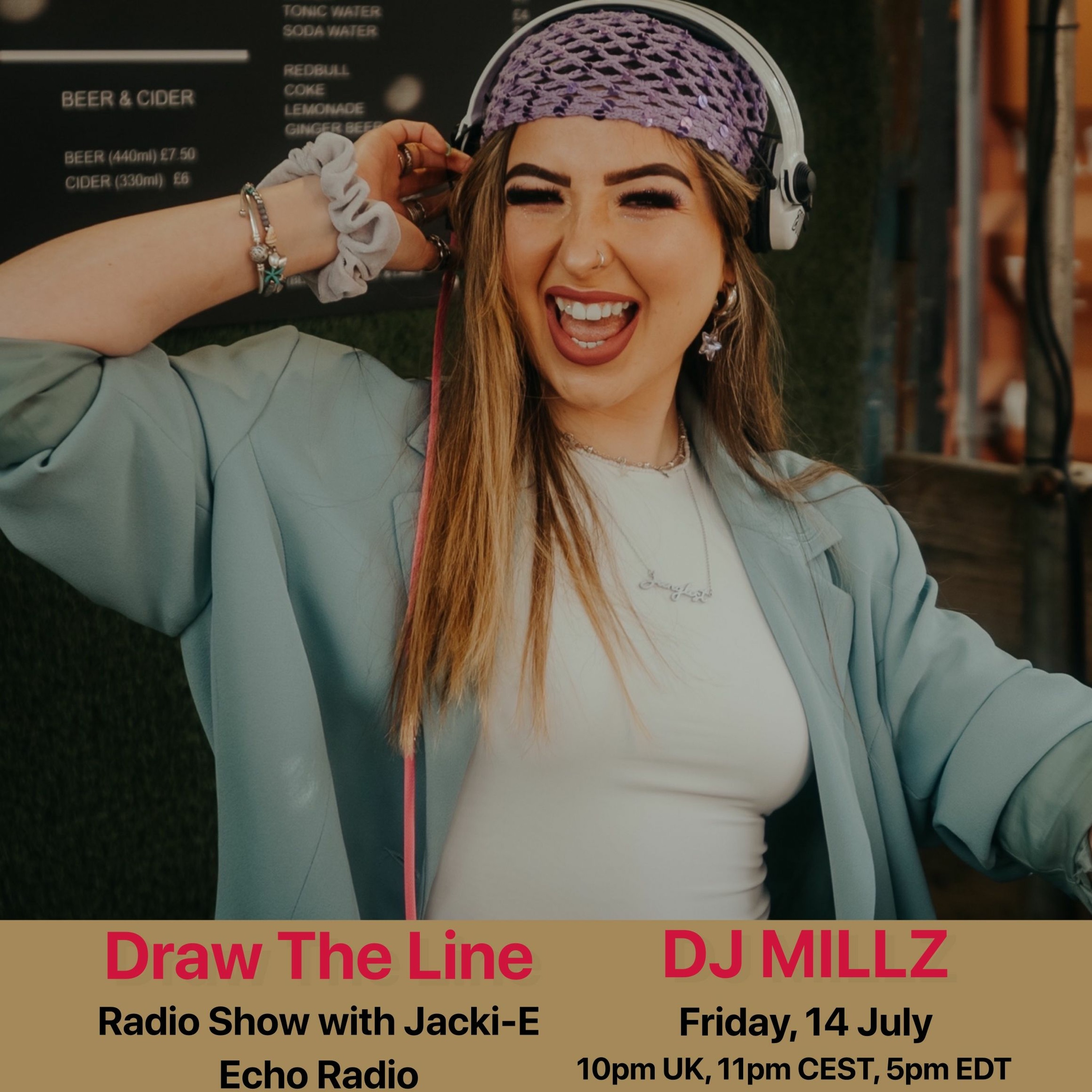 #265 Draw The Line Radio Show 14-07-2023 with guest mix 2nd hr by Millz episode artwork