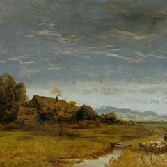 Das Malerische Nr. 32: Eduard Schleich der Ältere, Oberbayerische Ebene mit heimziehender Schafherde