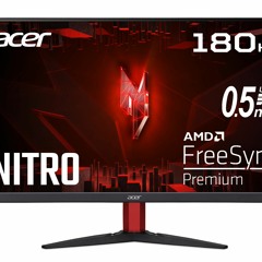 BIG PROMO Acer Nitro KG272S3 Gaming Monitor 27 Inch (69 cm Screen) Full HD  180Hz  1ms (GTG)  2x