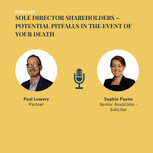 Stream episode Sole Director Shareholders potential pitfalls in the