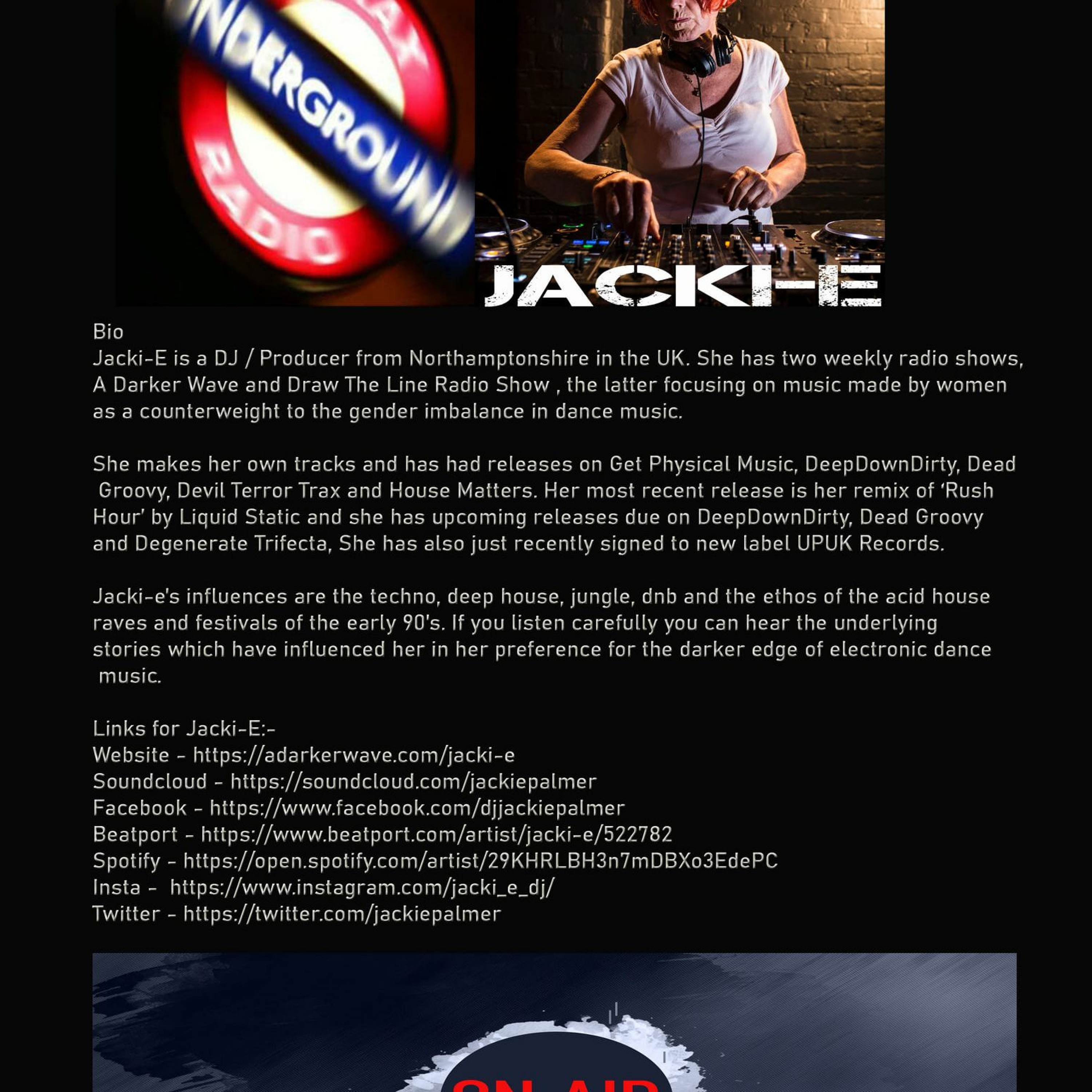 Jacki-E and Draw The Line Radio Show