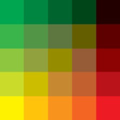 red yellow green (rough)