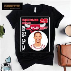 Dalen Terry 25 Chicago Bulls Card Basketball Shirt