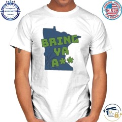 Minnesota map bring ya ass Minnesota timberwolves shirt