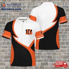 Cincinnati Bengals Button Up Polo Shirt Gift For Nfl Fans