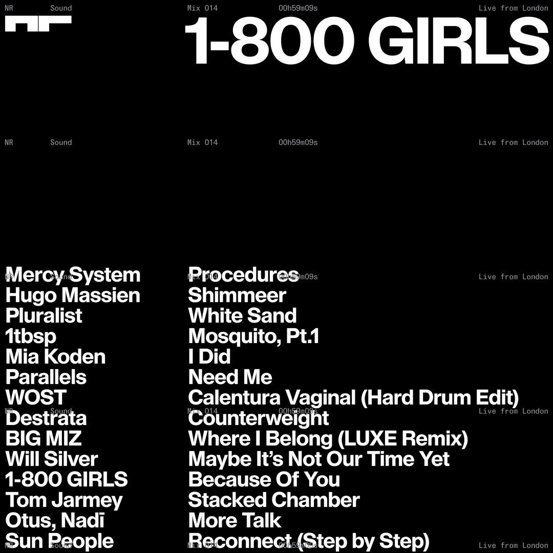 Stream NR Sound Mix 014 1-800 GIRLS by NR Magazine | Listen online