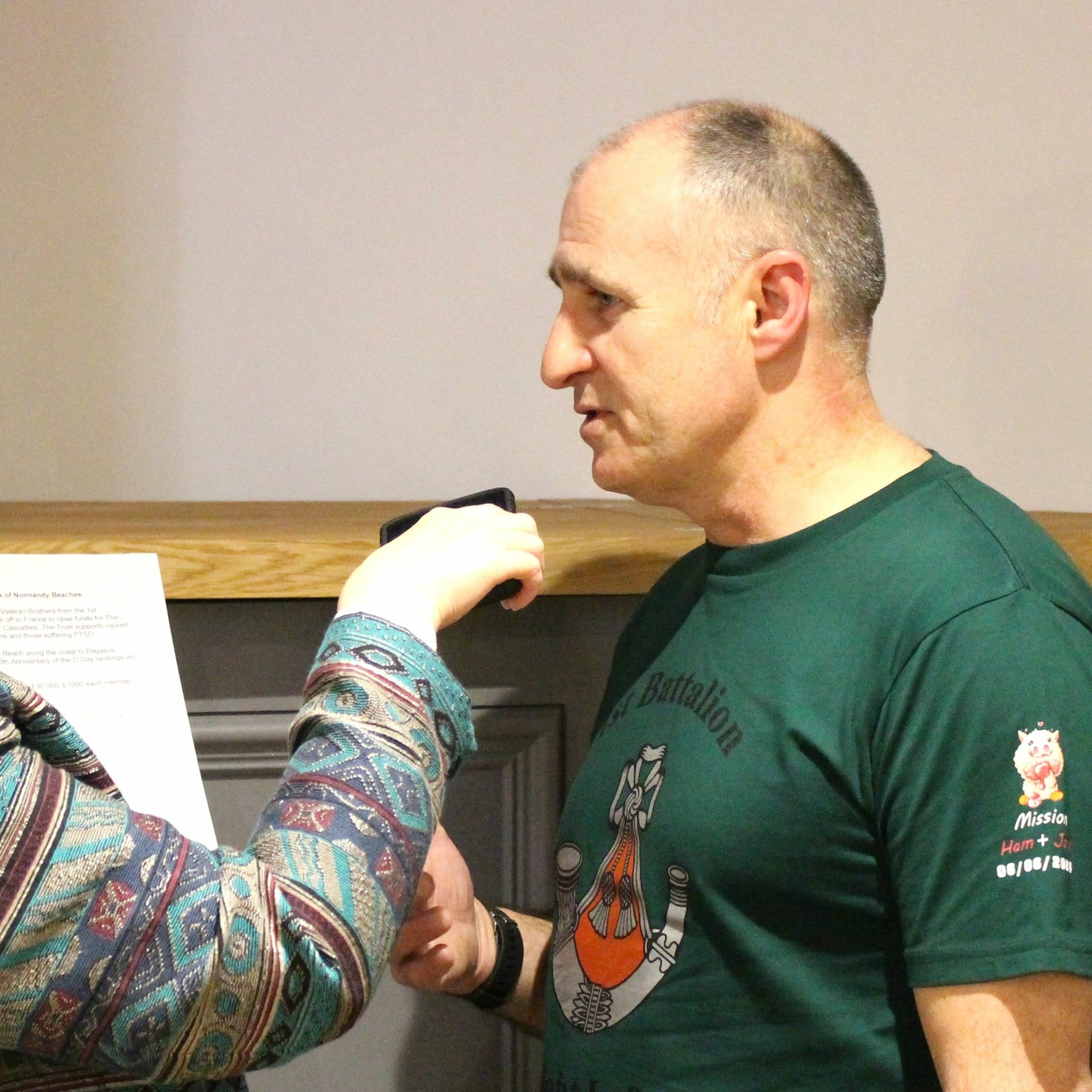 Fundraising at Henknowle Manor in aid of the Rifles Benevolent Trust - Care for Casualties