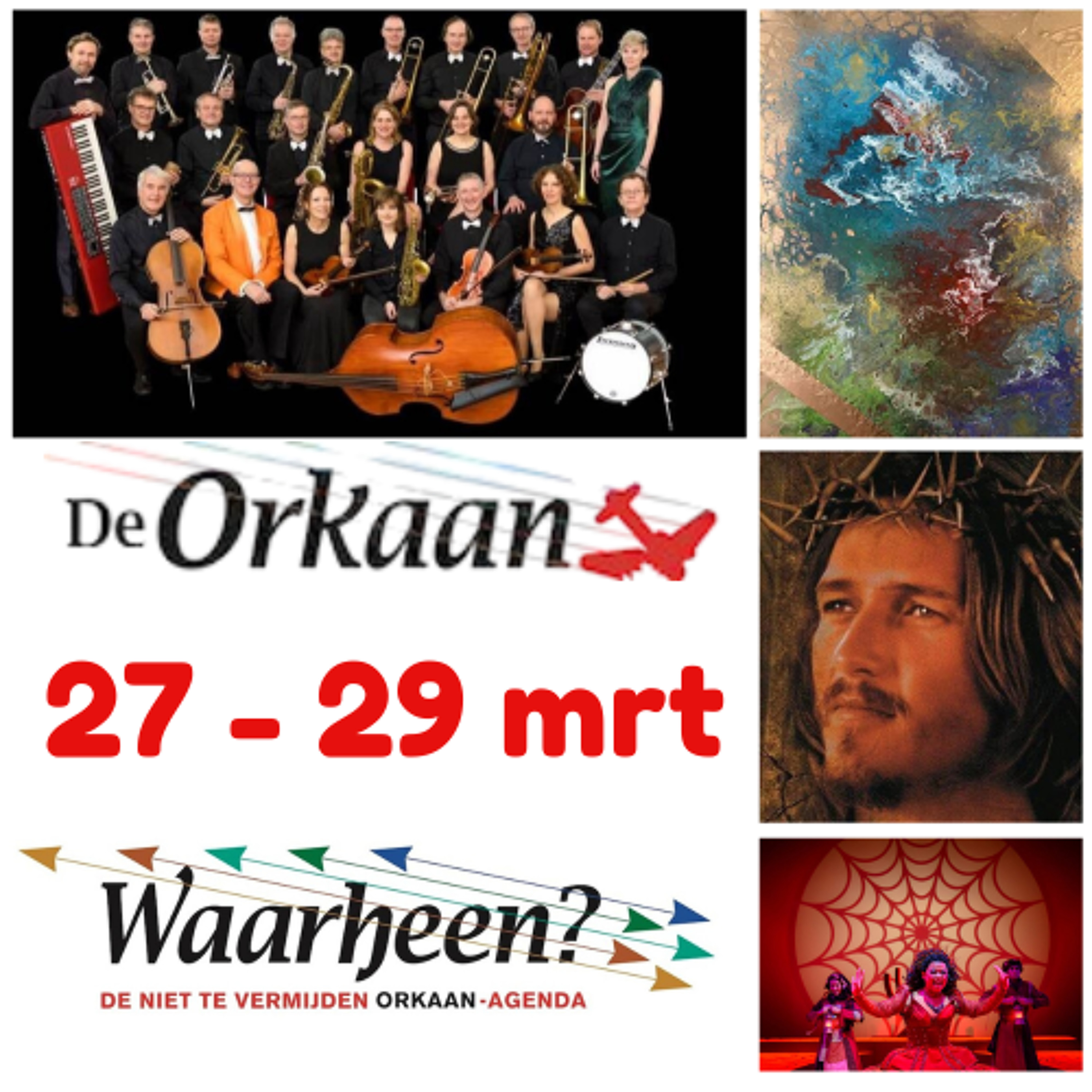 Waarheen - Zaanse uitgaanstips van De Orkaan (27 - 29 maart)