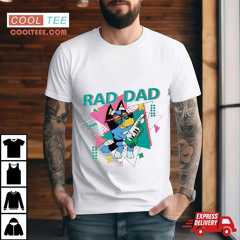 Bluey Bandit Rad Dad Guitar Shirt