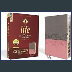 *DOWNLOAD$$ 📕 NIV, Life Application Study Bible, Third Edition, Large Print, Leathersoft, Gray/Pin