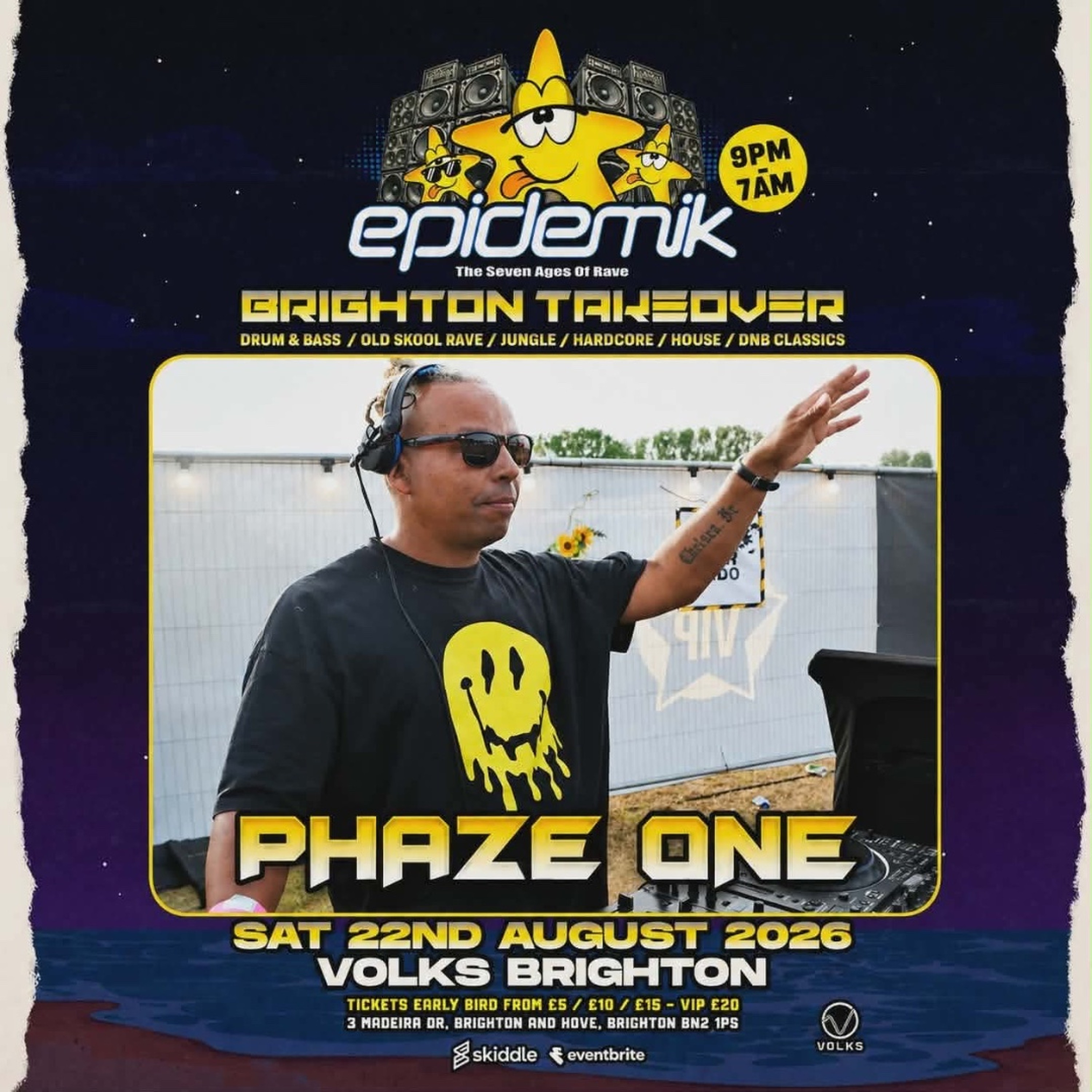 Phase One , Live @ Volks Brighton Epidemik Takeover . 22.08.26