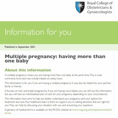 Multiple Pregnancy: having more than one baby