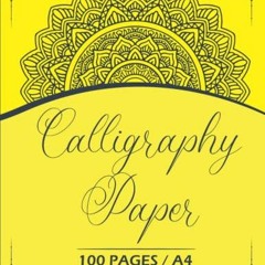 ( 88L ) Calligraphy paper: calligraphy set for beginners:100 Pages _ Perfect size at 8.5 x 11 in / 2