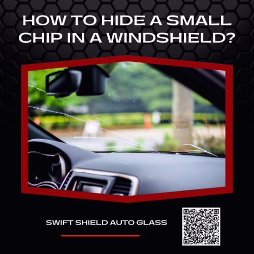 How to hide a small chip in a windshield?