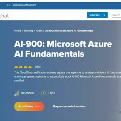 AI-900: Microsoft Azure AI Fundamentals