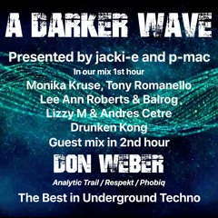 #340 A Darker Wave 21-08-2021 with guest mix 2nd hr by Don Weber