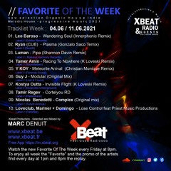 Favorite Of the Week 04.06.21 / 11.06.21 Marc Denuit On Xbeat Radio Station