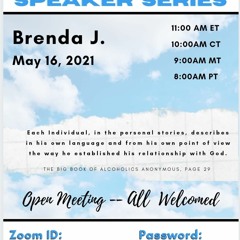 Brenda J 5 - 16 - 21 BBB Speaker Series