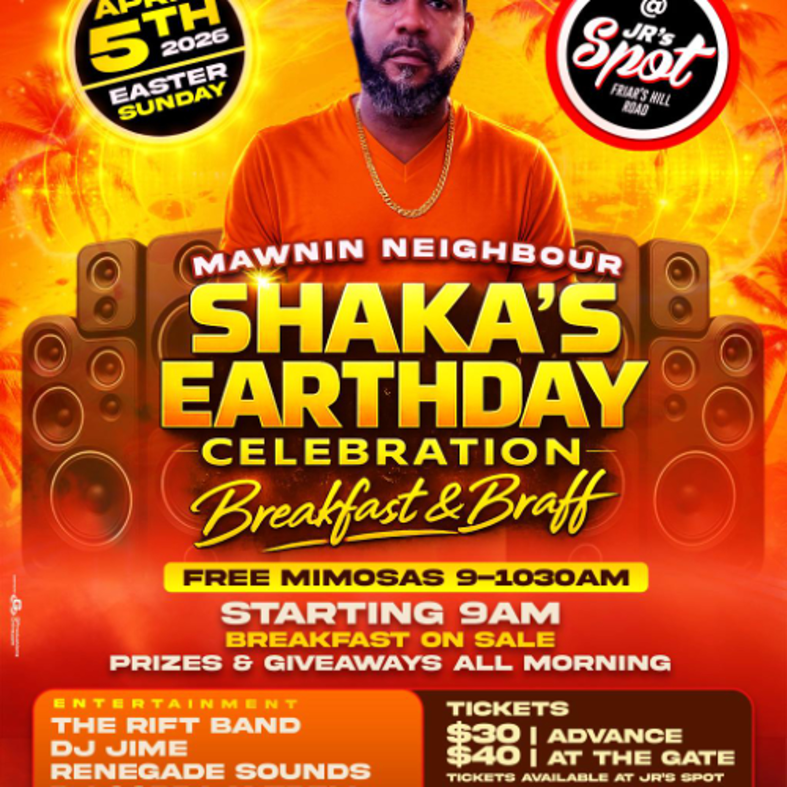 2$ Tuesdays (Shaka EarthdayBrunch Pre Party ) - Live Audio