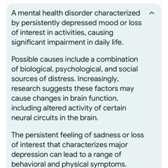Clinical depression prod. typhelicia