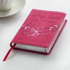 (Download) KJV Holy Bible Compact Floral Pink Faux Leather w/Ribbon Marker Red Letter King James Ver