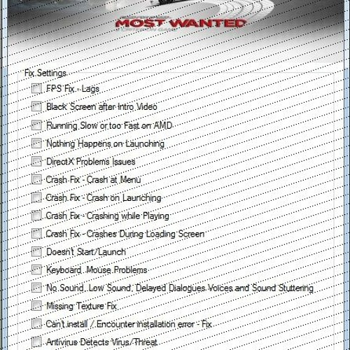 Nfs Most Wanted 2012 Fixer 1.0.8