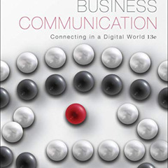 [Read] PDF 📒 Lesikar's Business Communication: Connecting in a Digital World by  Kat