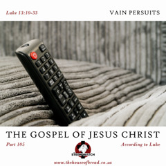 Note for 20250505 - The Gospel of Jesus Christ - Part 105 - Luke 13 - Vain Pursuits
