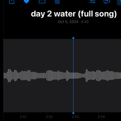 water (voice memo)