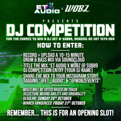 ET AUDIO X WOBZ @ SUB89 DJ COMPETITION ENTRY - GWASPARI