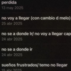 no se a donde ir | demo nota d voz