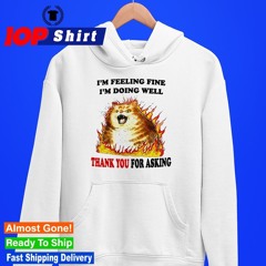 Angray cat I’m feeling fine I’m doing well thank you for asking shirt