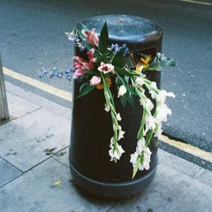 flowers and trash