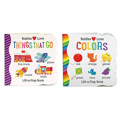 [READ] KINDLE 🖊️ 2 Pack Chunky Lift-a-Flap Board Books: Colors / Things That Go Lift