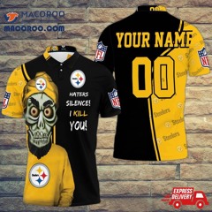 Pittsburgh Steelers Haters Silence Personalized Polo Shirt