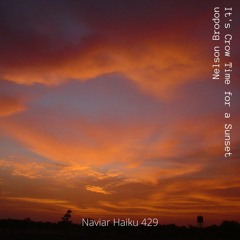 Nelson Brodon - It's Crow Time for a Sunset (NaviaHaiku 429)