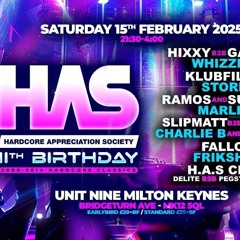 Klubfiller & MC Storm @ HAS - 11th Birthday (15/02/2025)
