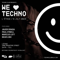 Techno Club presents We Love Techno Live July 8, 2023